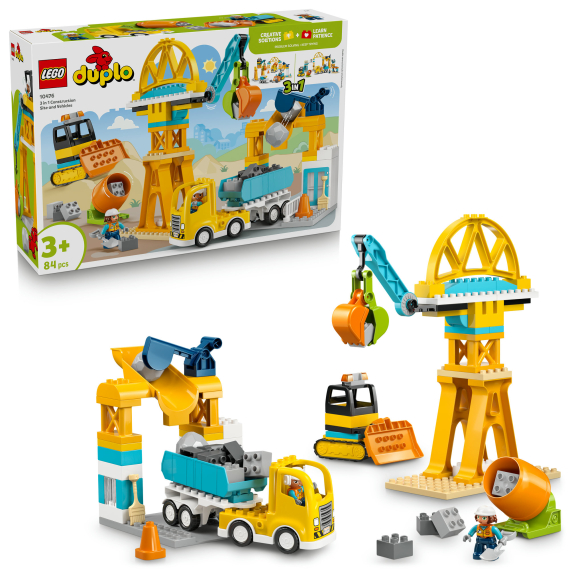 LEGO® 10476 DUPLO® Staveniště a vozidla 3 v 1                    