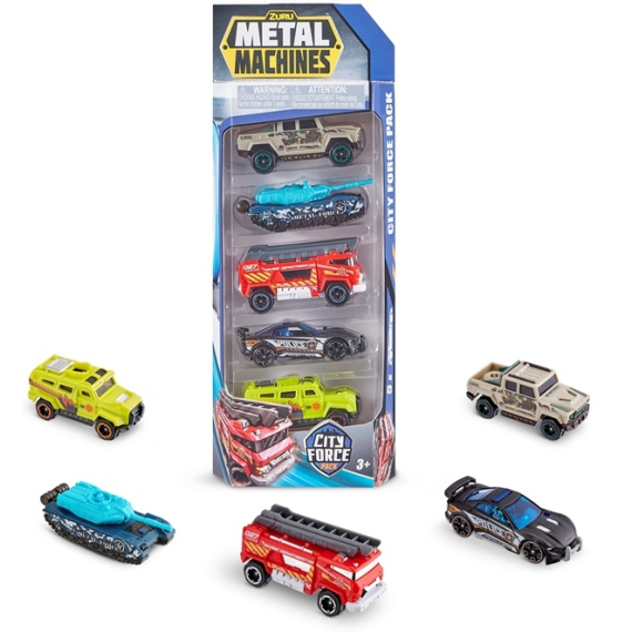 Metal Machines City force Sada aut 5 ks                    