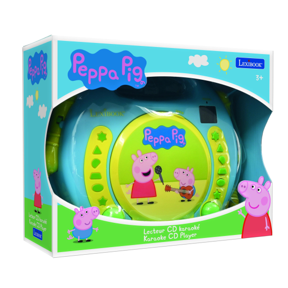 Lexibook CD přehrávač Prasátko Peppa se 2 mikrofony                    