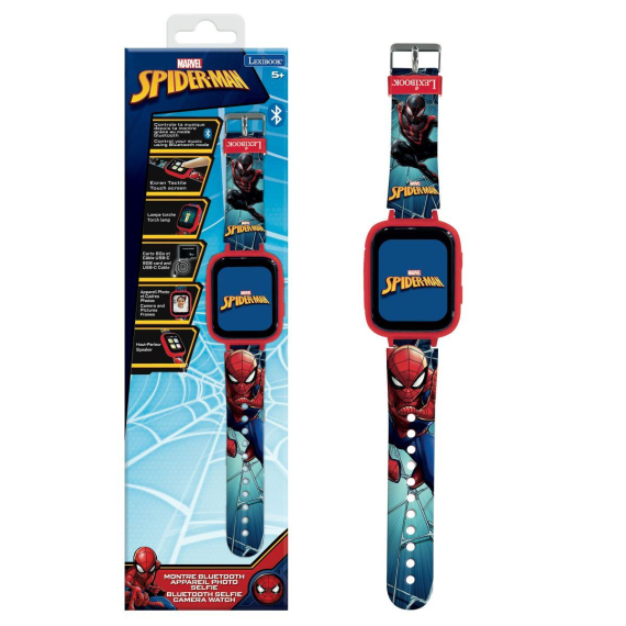 Lexibook bluetooth hodinky Spiderman s kamerou a 8GB SD kartou                    