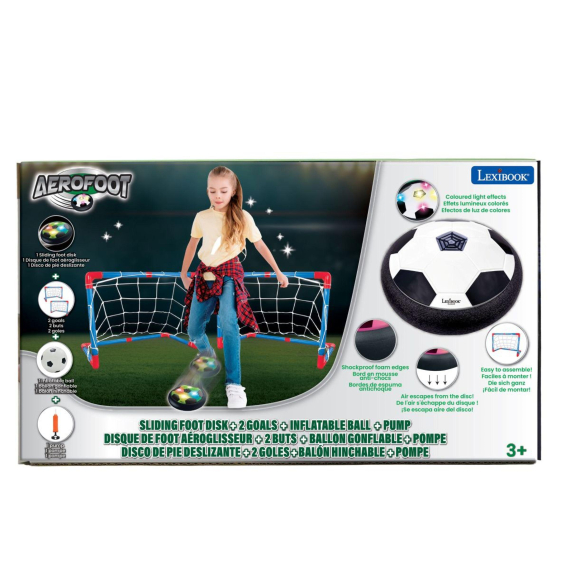 Lexibook AeroFoot - fotbalový světelný disk + 2 branky                    