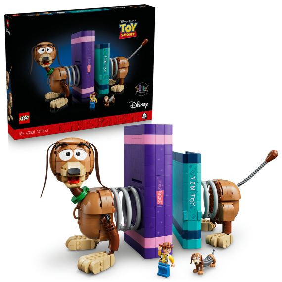 LEGO® │ Disney 43301 Knižní zarážky: Slinky z filmu Toy Story                    