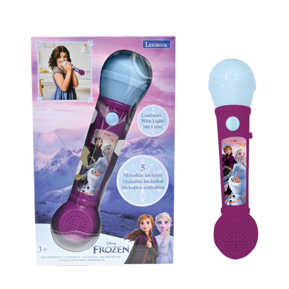 Lexibook svítící mikrofon Frozen s melodiemi                    