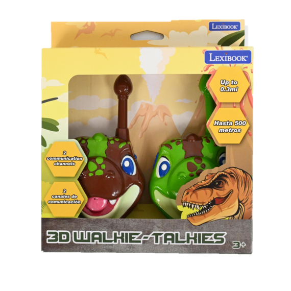 Lexibook 3D vysílačky Dinosaurus s dosahem 500 m                     