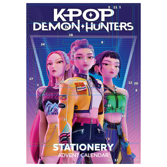 K-pop Demon Hunters adventní kalendář V2 (papírenský)                    