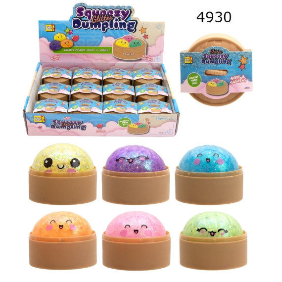 Knedlíčky Bao mačkací třpytivé 5 cm                     