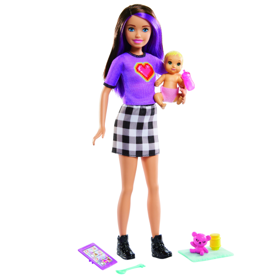 Barbie chůva skipper a miminko/ doplňky                    