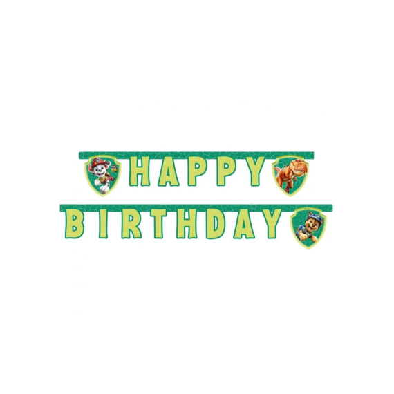 Banner papírový Happy Birthday Tlapková patrola 3 Dino Movie                    