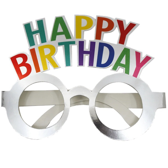 Brýle papírové Happy Birthday 4 ks                    