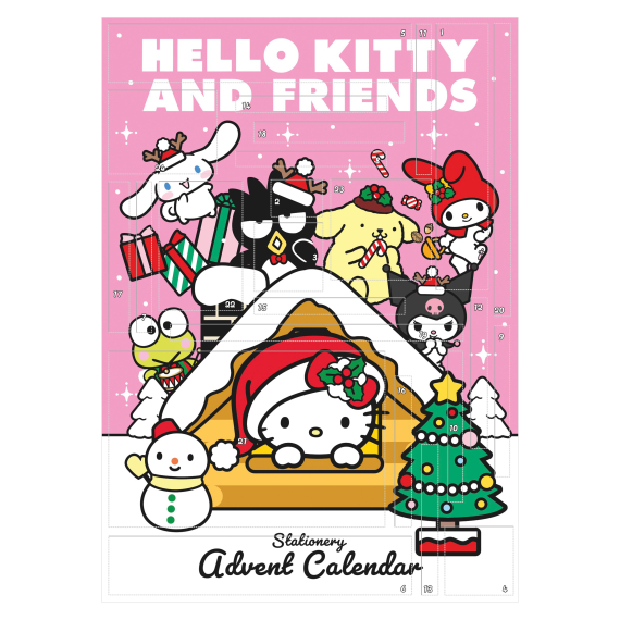 Hello Kitty a přátelé adventní kalendář V2 (papírenský)                    