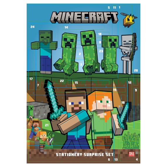 Minecraft adventní kalendář V2 (papírenský)                    