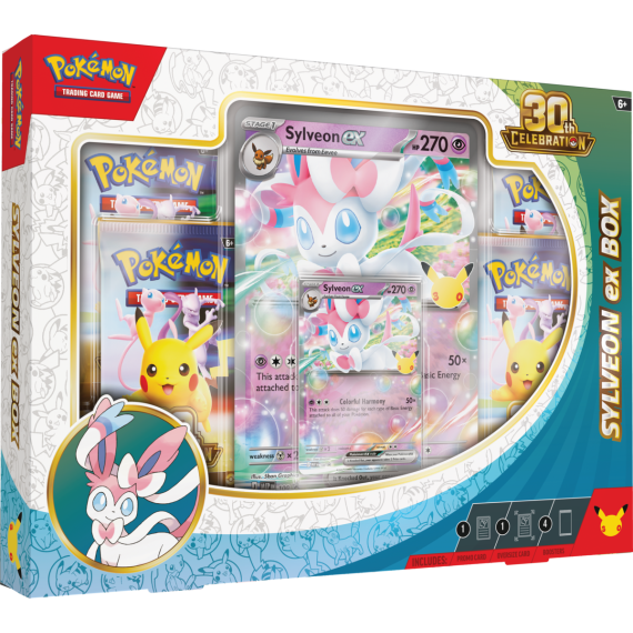 Pokémon TCG: 30th Celebration Sylveon ex Box                    