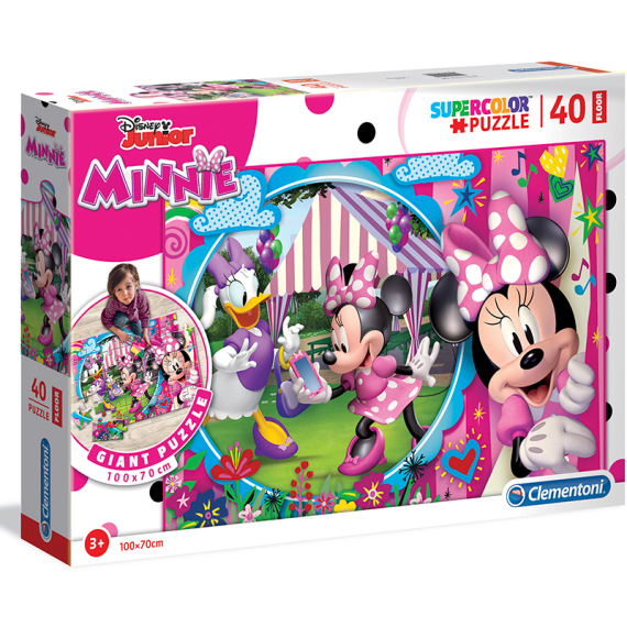 Puzzle Supercolor Floor 40 dílků Minnie                    