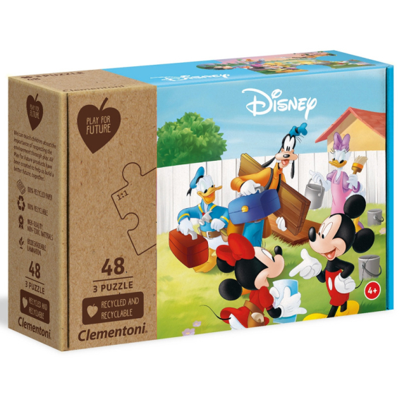 Puzzle 3x48 dílků Mickey Mouse                    