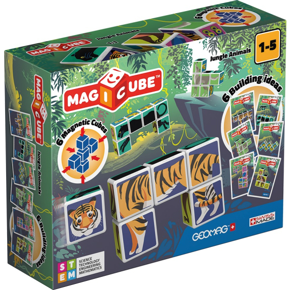 Stavebnice Geomag Magicube Jungle Animals                    