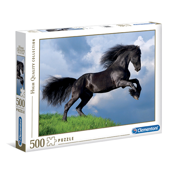Puzzle 500 dílků Černý kůň                    