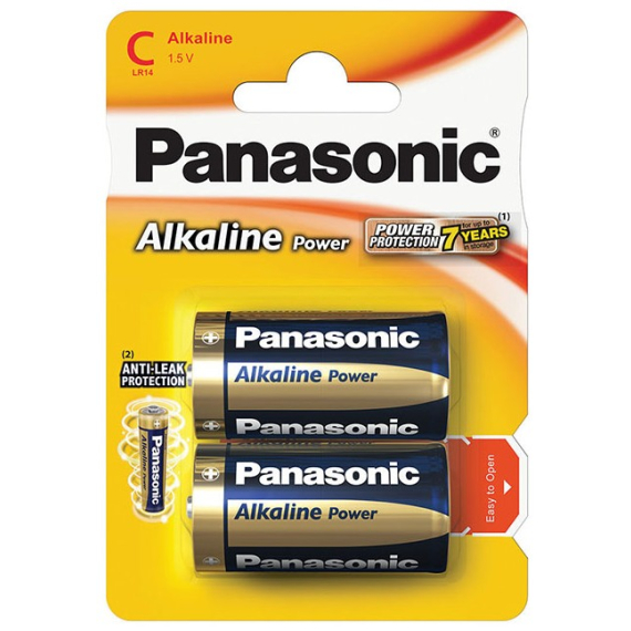 Alkalická malé mono baterie C 2ks Alkaline Power                    