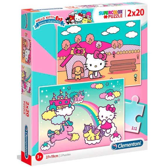 Puzzle Hello Kitty 2x20 dílků                    