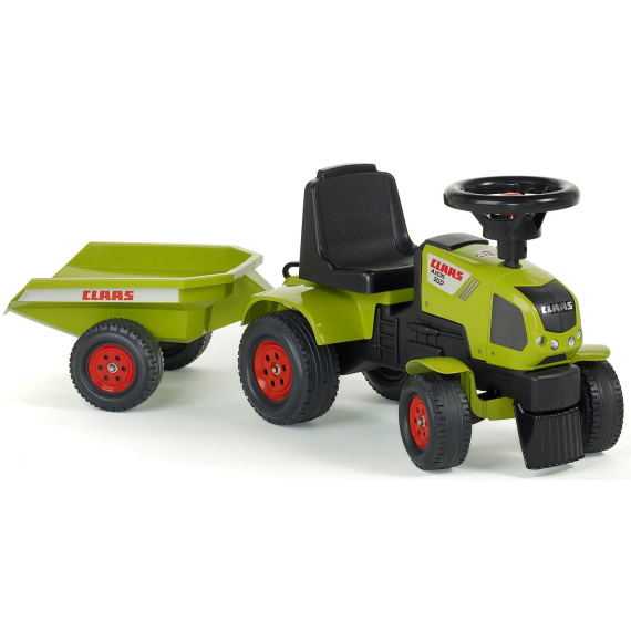 E-shop Odstrkovadlo - traktor Claas s volantem a valníkem