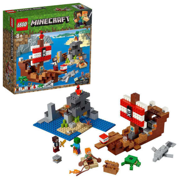 LEGO® Minecraft 21152 Dobrodružství pirátské lodi                    
