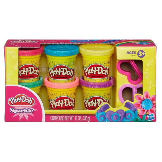 Play-Doh Třpytivá sada se 2 vykrajovátky                    