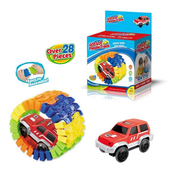 Autíčko s variabilní dráhou 28 dílů                    