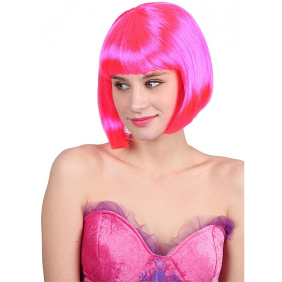 Párty doplněk - paruka královsky růžová                    