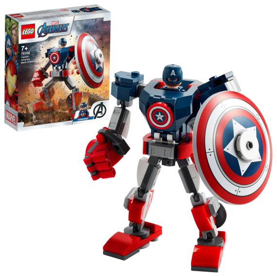 LEGO® Super Heroes 76168 Captain America v obrněném robotu                    