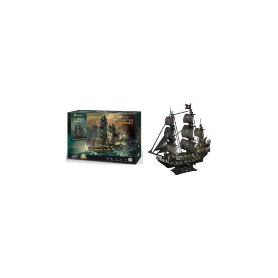 Puzzle 3D Queen Anne&#039;s Revenge/LED - 340 dílků                    
