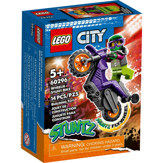 LEGO® City 60296 Kaskadérská wheelie motorka                    