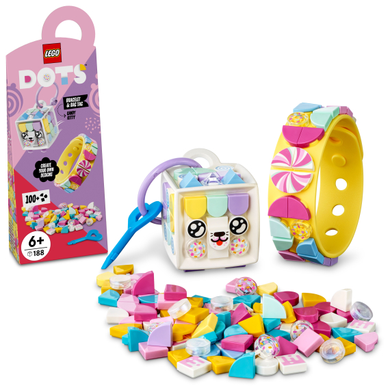 LEGO® DOTS 41944 Sladké koťátko – náramek &amp; ozdoba na tašku                    