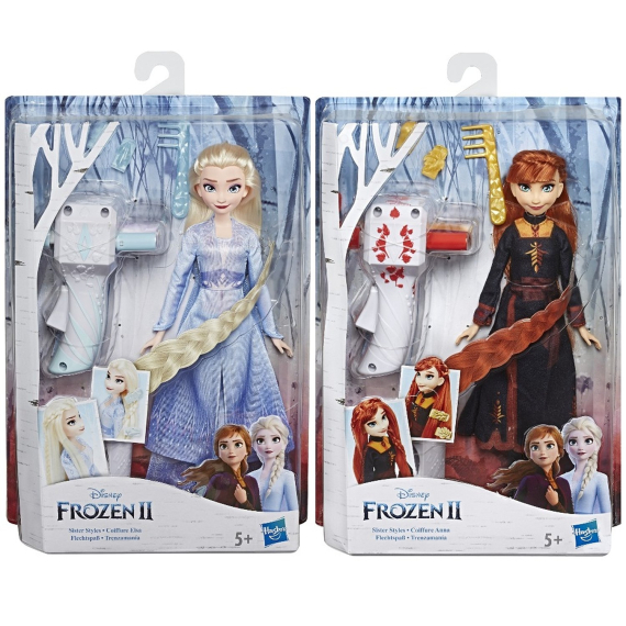 Frozen 2 Panenka Elsa/Anna se zaplétačem vlasů                    