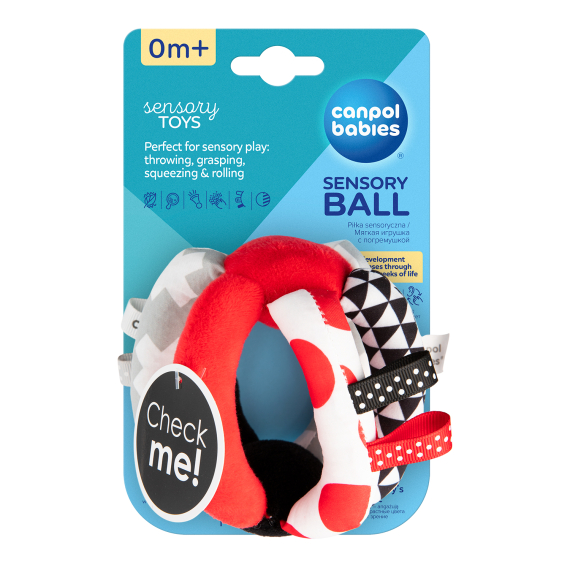 E-shop Canpol babies Kontrastní míček s chrastítkem Sensory