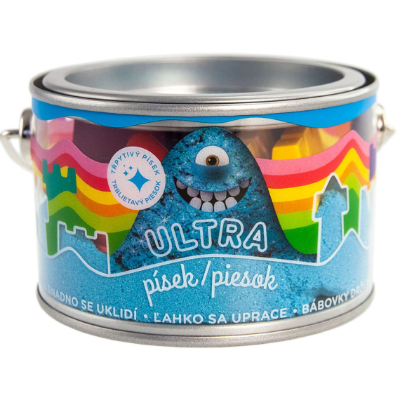 Ultra písek s glitry 200g - modrý                    