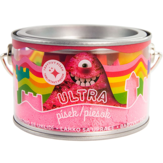 Ultra písek s glitry 200g - růžový                    