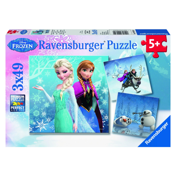 Puzzle Disney Ledové království: dobrodružství na sněhu - 3x                    