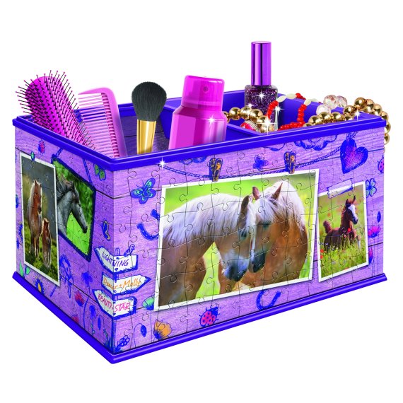 Puzzle 3D Úložná krabice Kůň                    