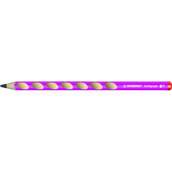 Ergonomická grafitová tužka pro praváky - STABILO EASYgraph růžová - 1 ks - Stupeň tvrdosti HB                    