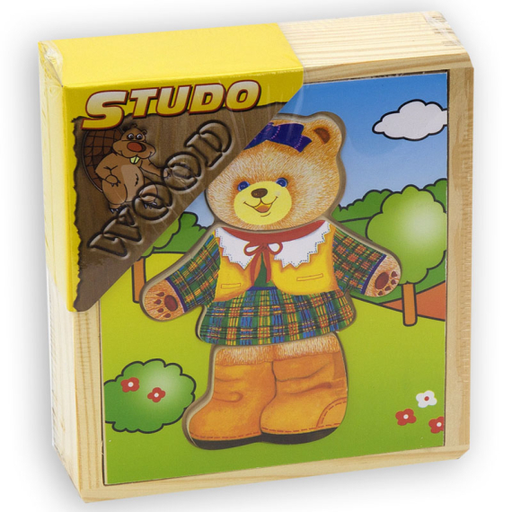 E-shop Šatní skříň - medvědí slečna dřevěná
