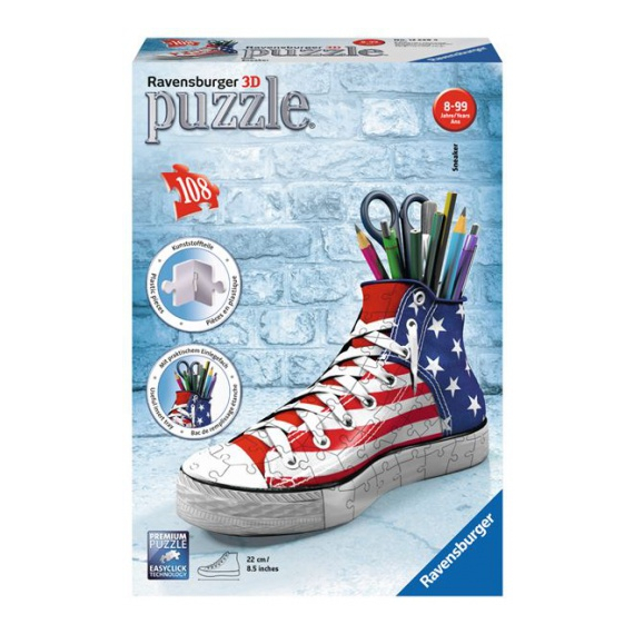 Puzzle 3D 108 dílků Kecka - vlajkový design                    