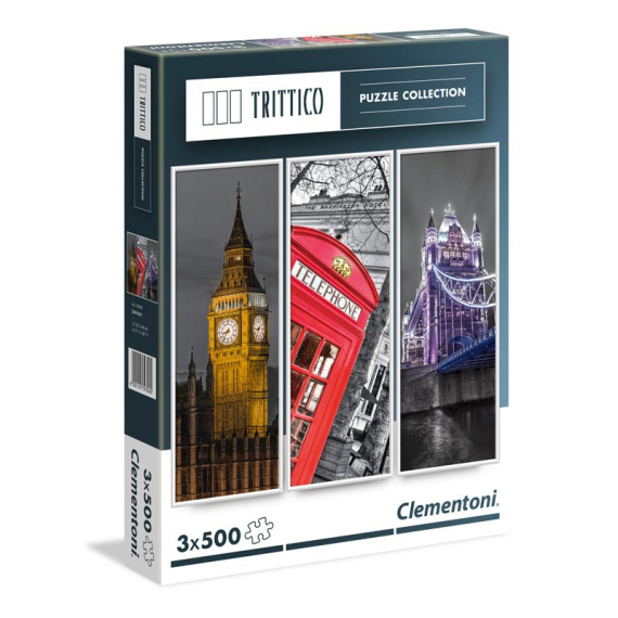 Puzzle Trittico 3x500 dílků Londýn                    
