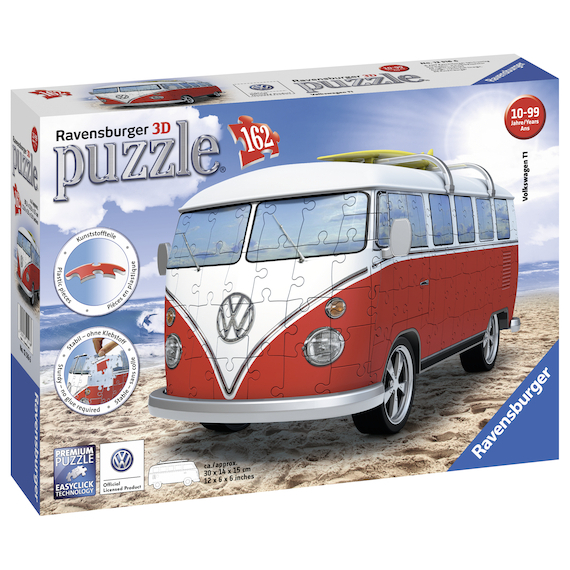 Puzzle 3D VW autobus 162 dílků                    