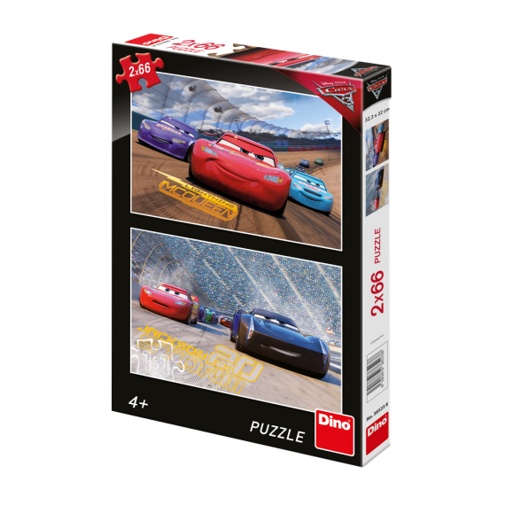 Puzzle 2x66 dílků Cars 3: Závod                    