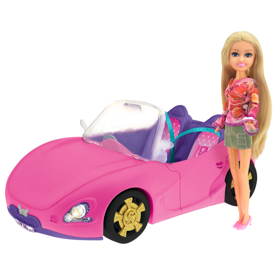 Módní panenka Sparkle Girlz se závodním autem                    