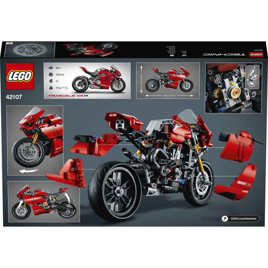 LEGO Technic 42107 Ducati Panigale V4 R Bambule Kralovstvi hra ek