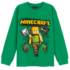 Mikina Minecraft -zelená