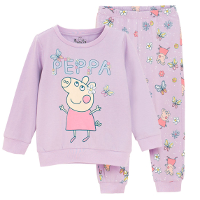 Dětské pyžamo Prasátko Peppa -fialové